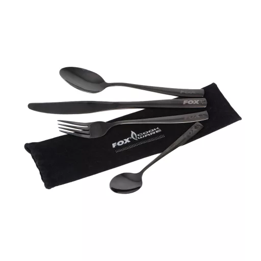 FOX Cookware Black Stainless Cutlery Set 