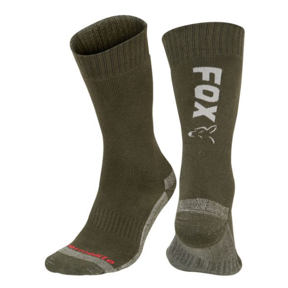FOX Green/Silver Thermo Sock - thermo zokni (40-43)