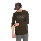   FOX LONG SLEEVE KHAKI/CAMO T-SHIRT - Hosszú ujjú póló Keki