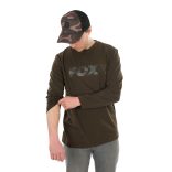 FOX LONG SLEEVE KHAKI/CAMO T-SHIRT - Hosszú ujjú póló Keki