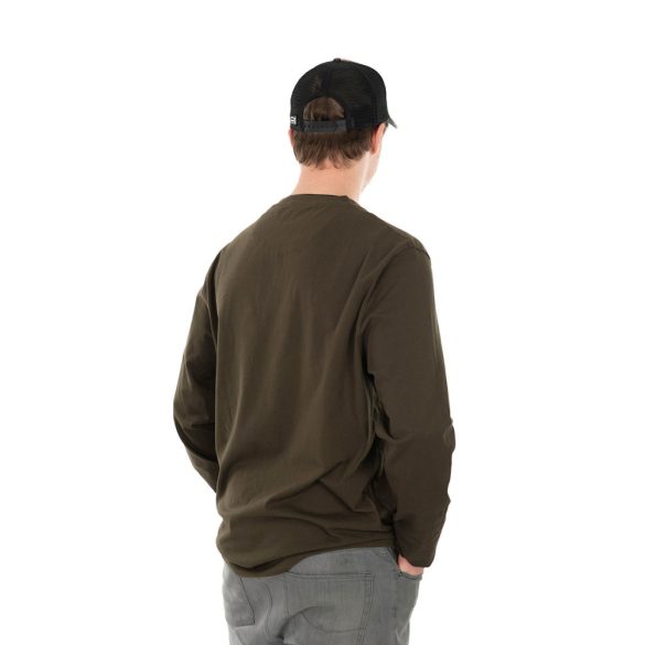 FOX LONG SLEEVE KHAKI/CAMO T-SHIRT - Hosszú ujjú póló Keki