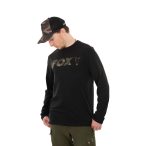   FOX LONG SLEEVE BLACK/CAMO T-SHIRT - Hosszú Ujjú Póló Fekete/Camo