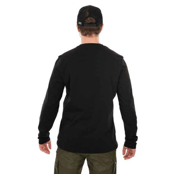 FOX LONG SLEEVE BLACK/CAMO T-SHIRT - Hosszú Ujjú Póló Fekete/Camo