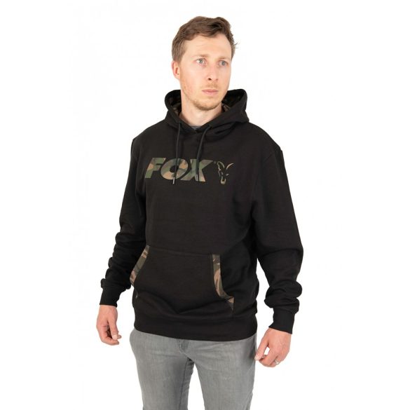 FOX LW Black/Camo nyomatos pulóver