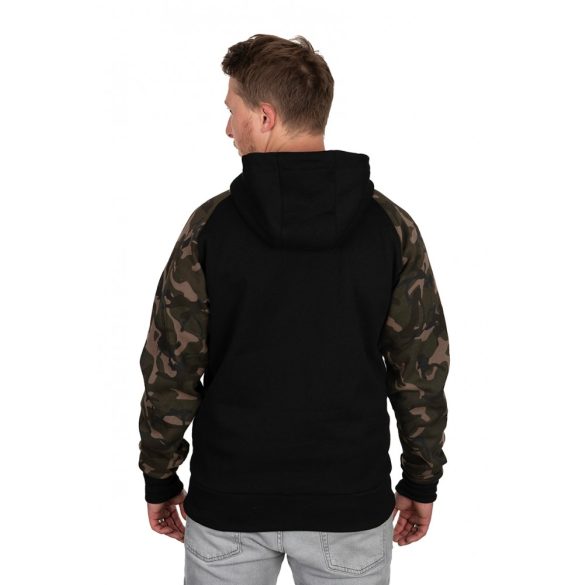 FOX Black/Camo Raglan Hoodie - kapucnis pulóver