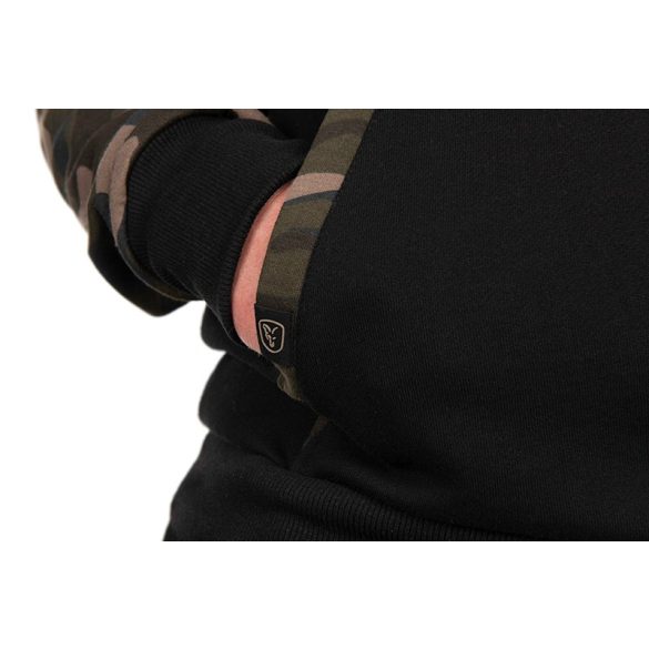 FOX Black/Camo Raglan Hoodie - kapucnis pulóver