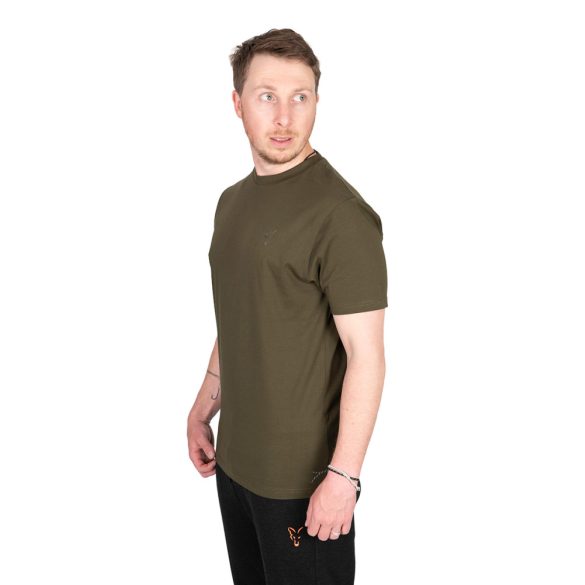 FOX KHAKI FOX HEAD LOGO T-SHIRT - Khaki színű póló