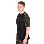 FOX BLACK/CAMO OUTLINE T-SHIRT - póló 