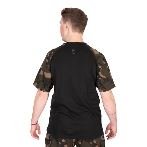 FOX BLACK/CAMO OUTLINE T-SHIRT - póló 