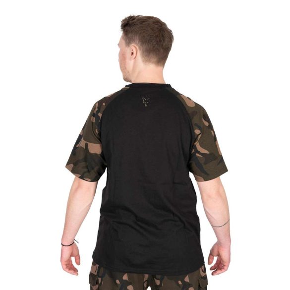 FOX BLACK/CAMO OUTLINE T-SHIRT - póló 