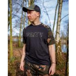 FOX BLACK/CAMO OUTLINE T-SHIRT - póló 