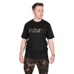 FOX BLACK/CAMO LOGO T-SHIRT - póló 