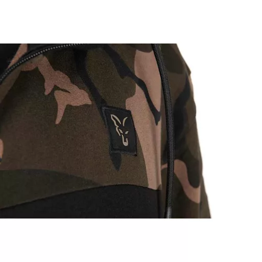 FOX LW BLACK/CAMO SPLIT ZIP HOODY - Pulóver 
