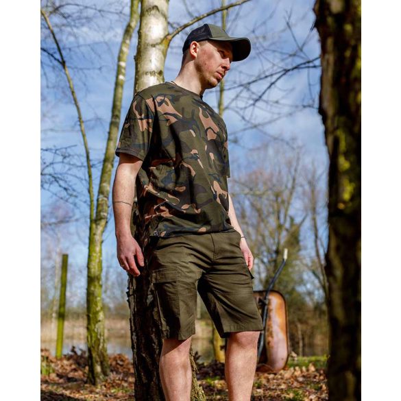 FOX LW KHAKI COMBAT SHORTS - Rövidnadrág