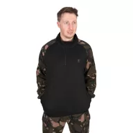 FOX LW BLACK/CAMO QTR ZIP - Pulóver 
