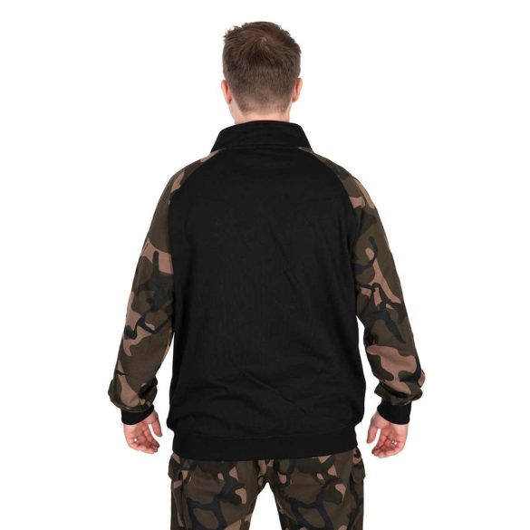 FOX LW BLACK/CAMO QTR ZIP - Pulóver 