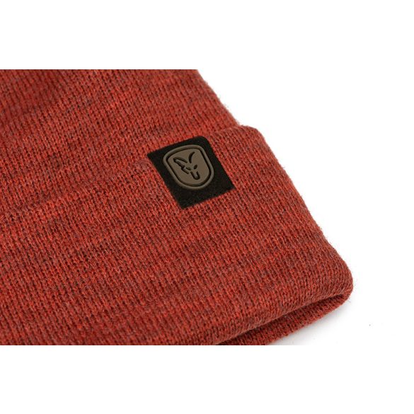 FOX BURNT ORANGE BEANIE HAT - narancs kötött téli sapka