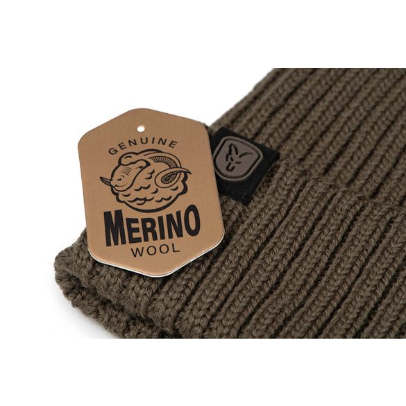 FOX Merino Bobble Hat - gyapjú, kötött téli sapka