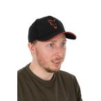   FOX COLLECTION BASEBALL CAP BLACK & ORANGE - Fekete Narancs Baseball sapka