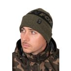   FOX COLLECTION BEANIE HAT - GREEN & BLACK - zöld és fekete téli sapka