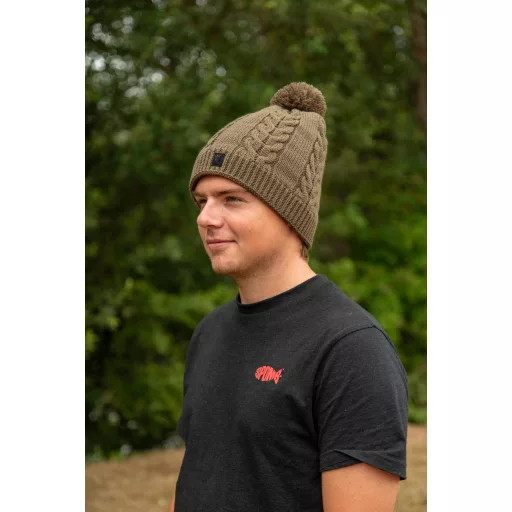 FOX Khaki Knitted Bobble 