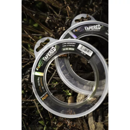 FOX Exocet Pro Low Vis green Tapered Leaders 12-30LB 0.33- 0.50mm 3pcs 
