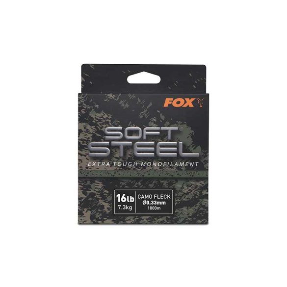 FOX Soft Steel Fleck Camo Mono 16lb (7.3kg) 0.33mm x 1000m