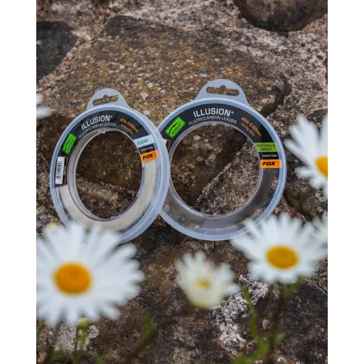 FOX Illusion Fluorocarbon Leader 30lb 13.6kg 0.50mm 50m Naturals green 