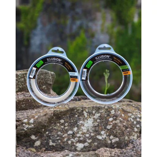FOX Illusion Fluorocarbon Leader 30lb 13.6kg 0.50mm 50m Clear 