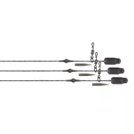 FOX Edges Naturals Heli-Clip Rigs 50lb Copper Core 3pcs