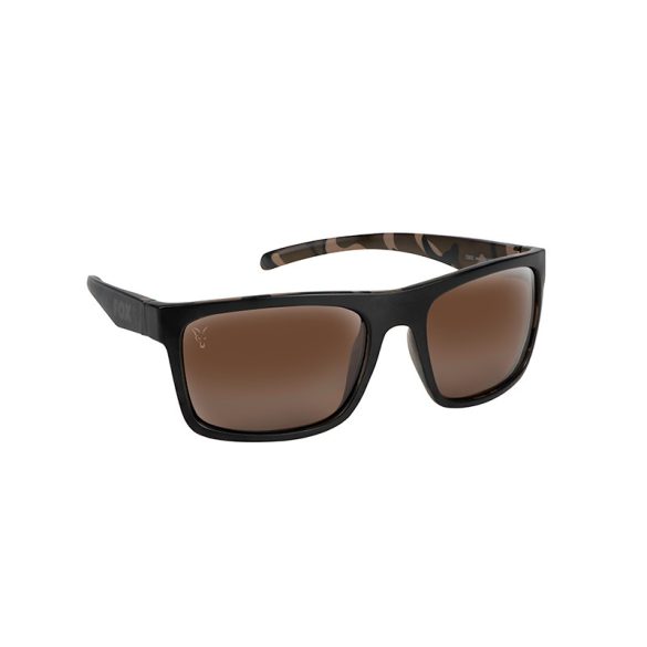 FOX Avius - Black/Camo - barna lencsével