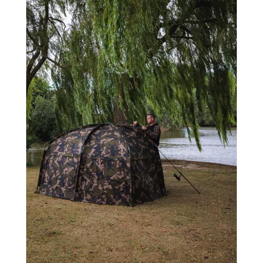 FOX Frontier II XL Camo - nagyméretű prémium bojlis sátor (terepmintás) 