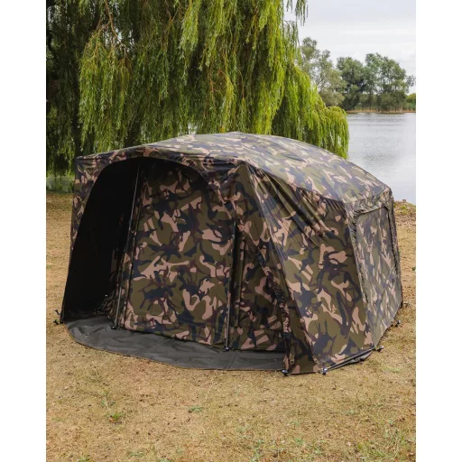 FOX Frontier II XL Camo - nagyméretű prémium bojlis sátor (terepmintás) 