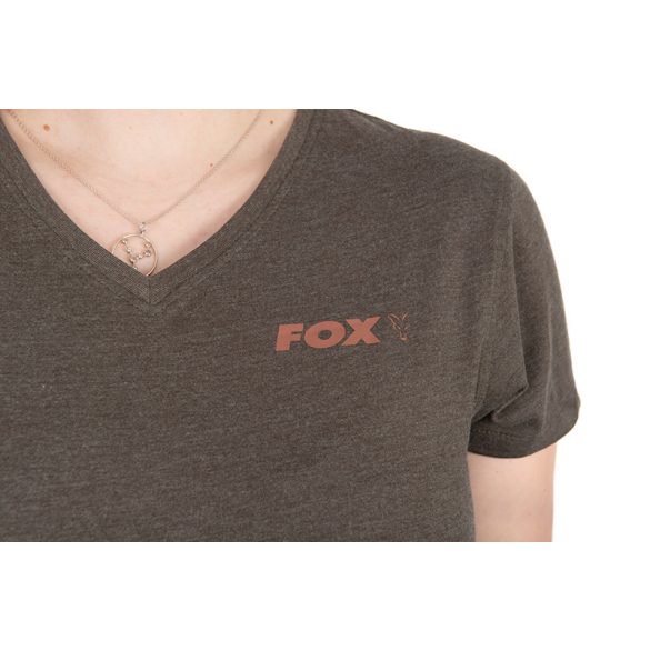 FOX WC V Neck T-shirt - Női V nyakú póló
