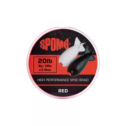 SPOMB Braid 300m 9kg 20lb RED 0.18mm - spod fonott zsinór