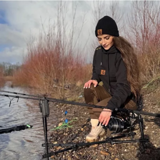 VASS Culture Fishing Hoody - prémium kenguruzsebes melegítőfelső (fekete)