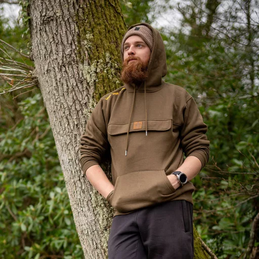 VASS Culture Fishing Hoody - prémium kenguruzsebes melegítőfelső (keki zöld) 