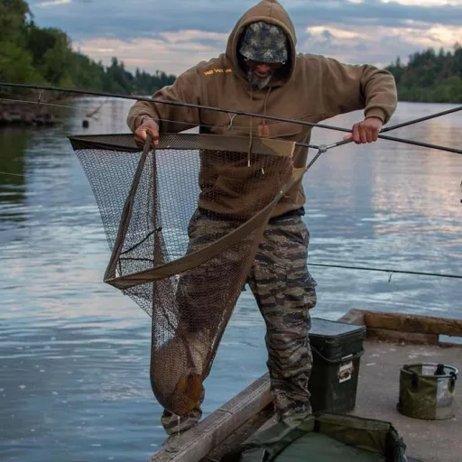 VASS Culture Fishing Hoody - prémium kenguruzsebes melegítőfelső (keki zöld) 