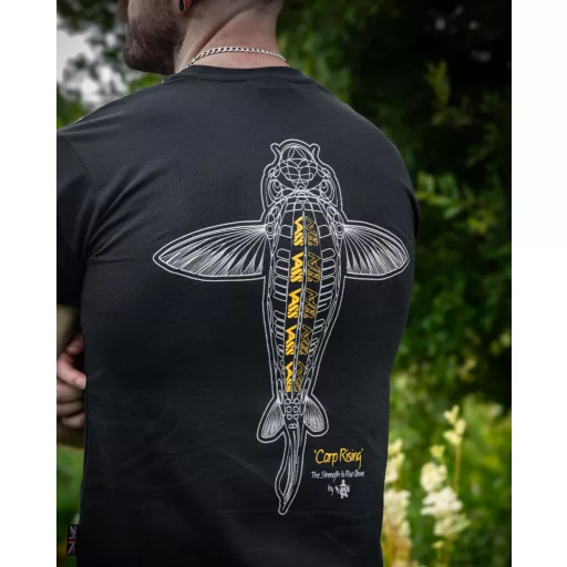 Vass Carp Rising T-Shirt Black - prémium póló (fekete) 