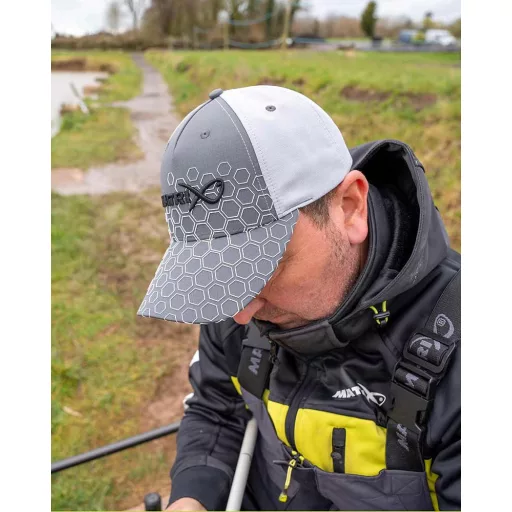 Matrix Hex Print Baseball Cap  - Szürke