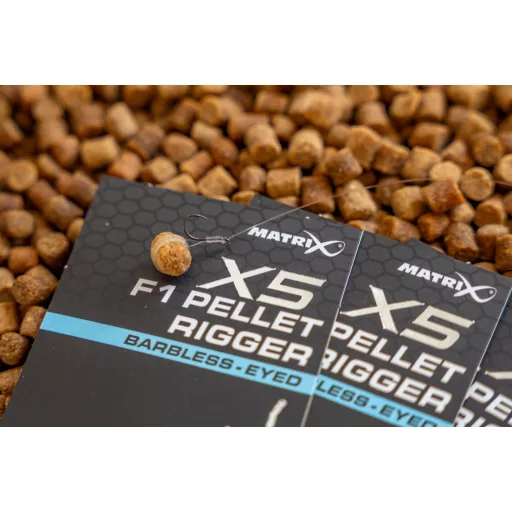 MATRIX X5 F1 Pellet Rigger Size 14 Barbless - Eyed