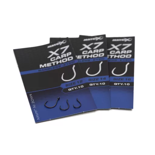 MATRIX X7 Carp Method Size 16 Barbless - Eyed