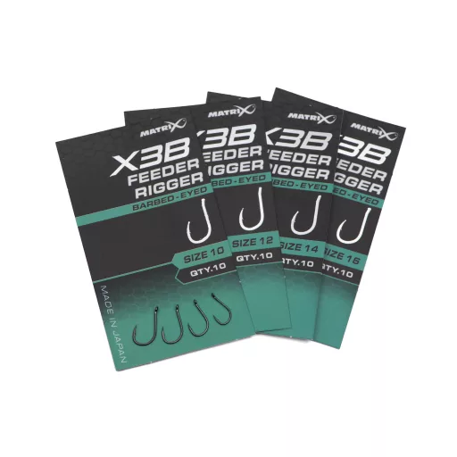 MATRIX X3B Feeder Rigger Size 14 Barbed - Eyed