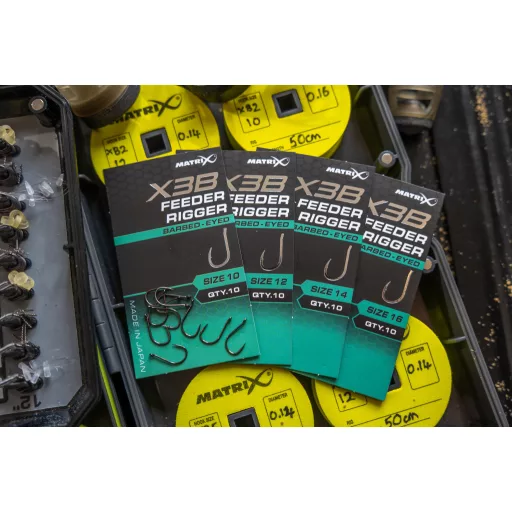 MATRIX X3B Feeder Rigger Size 12 Barbed - Eyed