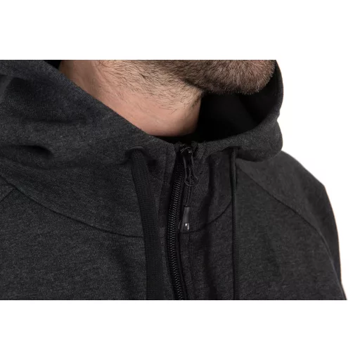 MATRIX Charcoal Marl Zip Hoody