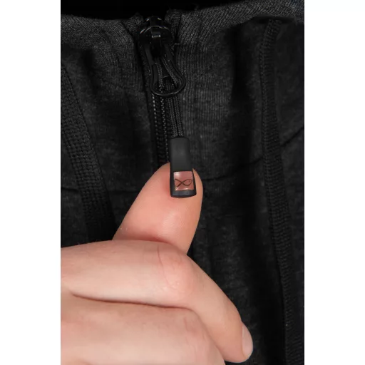 MATRIX Charcoal Marl Zip Hoody