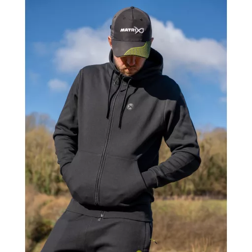 MATRIX Black Stealth Zip Hoody