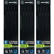   MATRIX MXC-2 Size 14 Barbless 0.18mm 6 15cm X-Strong Pole Rig 8pcs