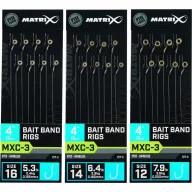 MATRIX MXC-3 Size 14 Barbless 0.18mm 4 10cm Bait Band 8pcs