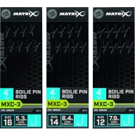MATRIX MXC-3 Size 12 Barbless 0.20mm 4 10cm Boilie Pin 8pcs